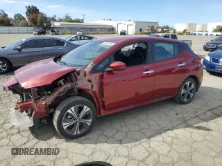2020 Nissan LEAF SV Plus with VIN 1N4BZ1CPXLC306404, listed as a Copart auction lot 49684355 with 39,632 mi miles and Salvage Title. Bid and sale history available at DreamBid. Image 1.