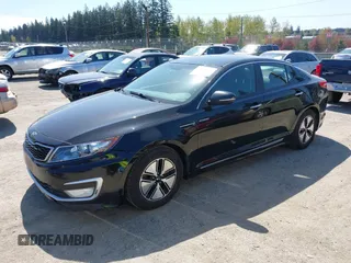 2013 Kia Optima Hybrid EX with VIN KNAGM4AD5D5049552, listed as a IAAI auction lot 42052478 with 175,388 mi miles. Bid and sale history available at carsss.com. Image 2.