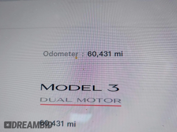 2021 Tesla Model 3 Performance with VIN 5YJ3E1EC3MF082532, listed as a IAAI auction lot 41757905 with 60,431 mi miles and . Bid and sale history available at DreamBid. Image 14.