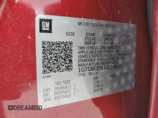 2018 GMC Canyon 4WD All Terrain w/Cloth with VIN 1GTG6CEN3J1246037, listed as a Copart auction lot 64099154 with 86,819 mi miles and Clean Title. Bid and sale history available at carsss.com. Image 12.