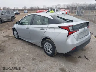 2019 Toyota Prius L Eco with VIN JTDKARFU4K3079789, listed as a IAAI auction lot 41897586 with 93,593 mi miles. Bid and sale history available at carsss.com. Image 3.