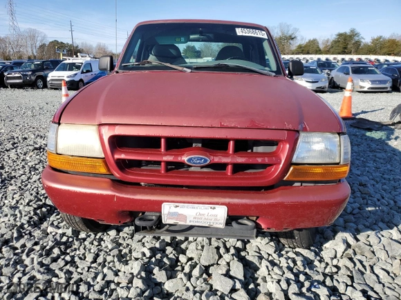 1998 Ford Ranger XL with VIN 1FTZR15U9WPB30003, listed as a Copart auction lot 45368615 with 186,946 mi miles and Salvage Title. Bid and sale history available at carsss.com. Image 5.