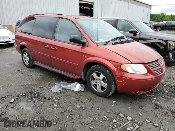 2007 Dodge Grand Caravan SXT z VIN 2D4GP44L97R181107, wystawiony jako Copart lot #56330705 z przebiegiem 4 120 mil mil oraz Szkoda całkowita • Salvage title. Historia ofert i sprzedaży dostępna na DreamBid. Obrazek 4.