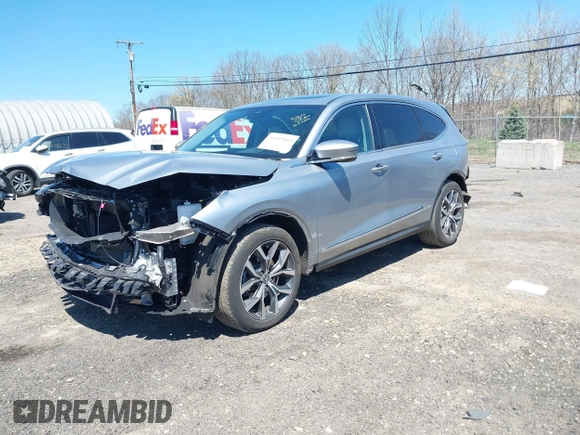 2024 Acura MDX Technology с VIN 5J8YE1H41RL001186, выставлен на аукционе IAAI как лот 42065043 с пробегом 24 357 миль миль и . История ставок и продаж доступна на DreamBid. Изображение 2.