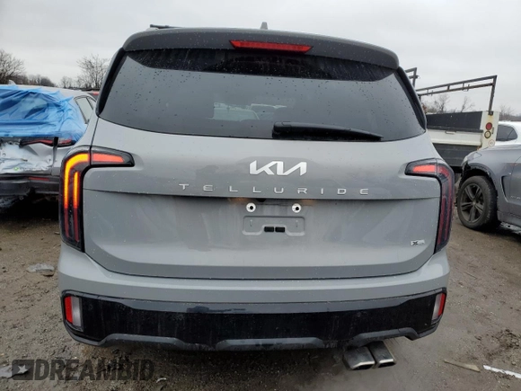 2024 Kia Telluride SX X-Line with VIN 5XYP5DGC6RG514451, listed as a Copart auction lot 43965105 with 16,145 mi miles and Salvage Title. Bid and sale history available at carsss.com. Image 6.