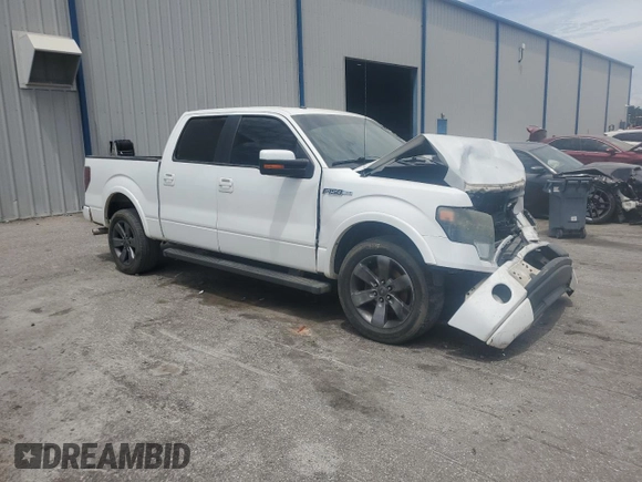 2013 Ford F-150 XL with VIN 1FTFW1CF4DFC85514, listed as a Copart auction lot 63978105 with 276,612 mi miles and Salvage title. Bid and sale history available at DreamBid. Image 4.