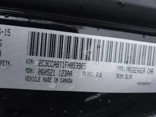 2015 Chrysler 300 with VIN 2C3CCABT1FH853985, listed as a IAAI auction lot 41165363 with 97,411 mi miles. Bid and sale history available at carsss.com. Image 9.