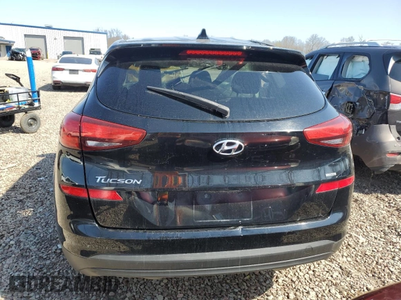 2019 Hyundai Tucson SE with VIN KM8J2CA43KU001216, listed as a Copart auction lot 54161225 with 50,645 mi miles and Salvage Title. Bid and sale history available at carsss.com. Image 6.