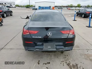 2020 Mercedes-Benz CLA 250 with VIN WDD5J4GB9LN066755, listed as a Copart auction lot 51023305 with 84,345 mi miles and Salvage Title. Bid and sale history available at DreamBid. Image 6.