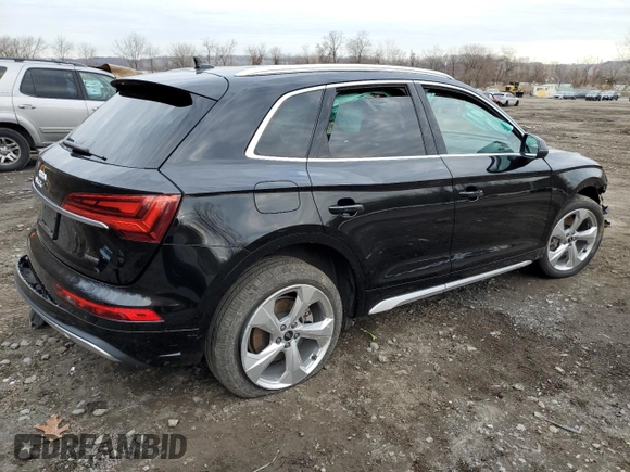 2021 Audi Q5 Premium Plus with VIN WA1BAAFY5M2023769, listed as a Copart auction lot 69198912 with 0 mi miles. Bid and sale history available at carsss.com. Image 3.