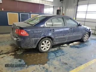 2007 Kia Optima EX with VIN KNAGE124275159540, listed as a Copart auction lot 46324655 with 184,036 mi miles and Salvage Title. Bid and sale history available at carsss.com. Image 3.