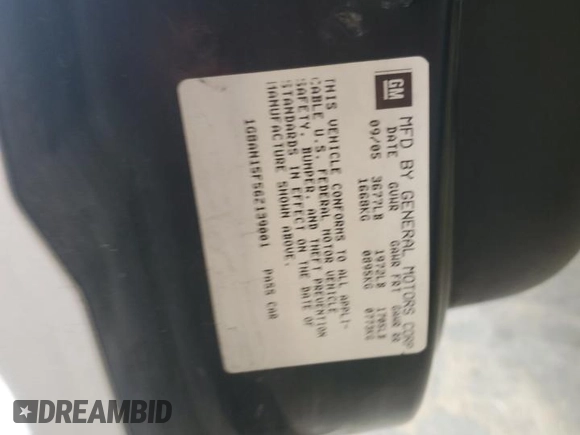 2006 Saturn ION z VIN 1G8AN15F56Z139001, wystawiony jako Copart lot #53654735 z przebiegiem Nie podano mil oraz Szkoda całkowita • Salvage title. Historia ofert i sprzedaży dostępna na DreamBid. Obrazek 12.