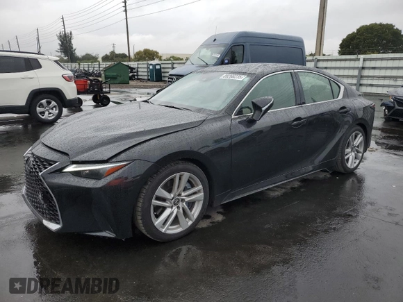 2023 Lexus IS 300 with VIN JTHCA1D21P5126293, listed as a Copart auction lot 89266235 with 8,628 mi miles and Salvage title. Bid and sale history available at DreamBid. Image 1.