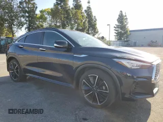 2022 Infiniti QX55 Essential with VIN 3PCAJ5K34NF104019, listed as a Copart auction lot 52546815 with 78,698 mi miles and Salvage Title. Bid and sale history available at DreamBid. Image 4.