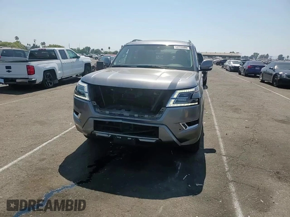 2022 Nissan Armada SV with VIN JN8AY2AC5N9161663, listed as a Copart auction lot 62266504 with 46,106 mi miles and Salvage Title. Bid and sale history available at carsss.com. Image 12.
