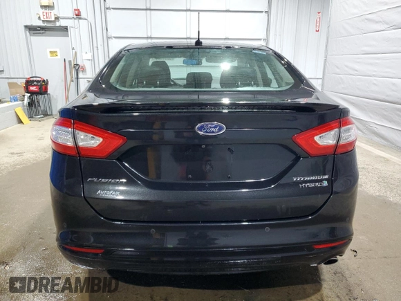 2014 Ford Fusion Titanium Hybrid with VIN 3FA6P0RU8ER238087, listed as a Copart auction lot 52515995 with Not provided miles and Salvage title. Bid and sale history available at DreamBid. Image 6.