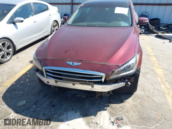 2015 Hyundai Genesis 3.8L with VIN KMHGN4JE3FU039163, listed as a IAAI auction lot 42050617 with 134,183 mi miles and . Bid and sale history available at DreamBid. Image 12.