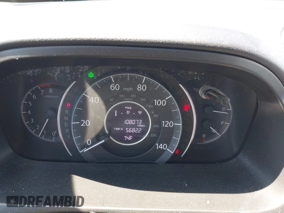 2014 Honda CR-V EX with VIN 5J6RM4H50EL083223, listed as a IAAI auction lot 42133983 with 108,073 mi miles and . Bid and sale history available at DreamBid. Image 7.