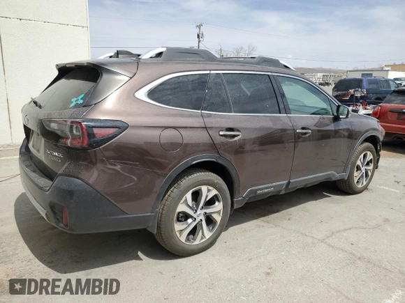 2021 Subaru Outback Touring with VIN 4S4BTAPC6M3200189, listed as a Copart auction lot 49902055 with 51,880 mi miles and Salvage title. Bid and sale history available at DreamBid. Image 3.