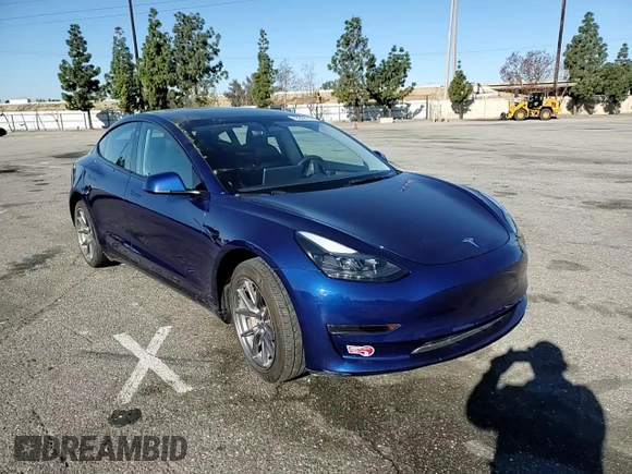 2023 Tesla Model 3 with VIN 5YJ3E1EA5PF457937, listed as a Copart auction lot 48209115 with 41,193 mi miles and Salvage Title. Bid and sale history available at carsss.com. Image 11.