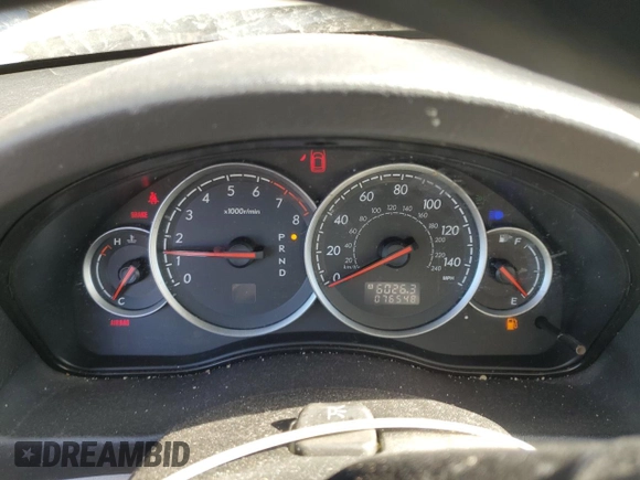 2007 Subaru Legacy Outback with VIN 4S4BP61C477334898, listed as a Copart auction lot 54066425 with 76,548 mi miles and Salvage title. Bid and sale history available at DreamBid. Image 9.