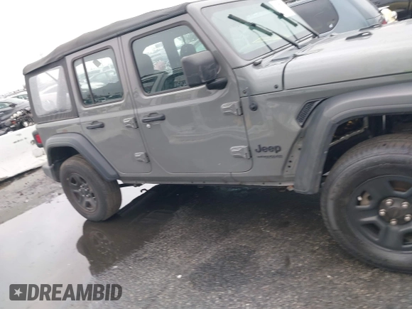 2022 Jeep Wrangler Unlimited High Tide with VIN 1C4HJXDG8NW126143, listed as a IAAI auction lot 41507703 with 44,472 mi miles and . Bid and sale history available at DreamBid. Image 13.