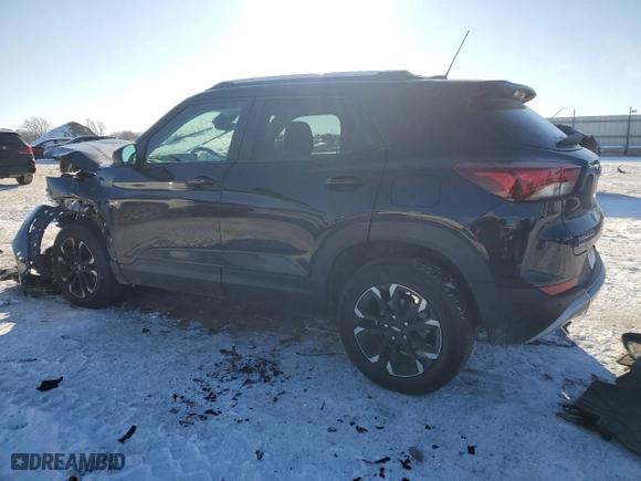 2021 Chevrolet TrailBlazer LT with VIN KL79MRSL7MB045015, listed as a Copart auction lot 88480295 with 51,798 mi miles and Salvage Title. Bid and sale history available at carsss.com. Image 2.