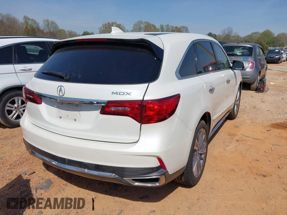 2017 Acura MDX Technology with VIN 5FRYD3H55HB014173, listed as a IAAI auction lot 41772571 with 126,401 mi miles and . Bid and sale history available at carsss.com. Image 4.