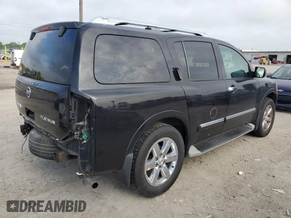 2010 Nissan Armada Titanium z VIN 5N1AA0NC0AN616883, wystawiony jako Copart lot #55729375 z przebiegiem 199 421 mil mil oraz Szkoda całkowita • Salvage title. Historia ofert i sprzedaży dostępna na DreamBid. Obrazek 3.