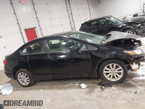 2012 Honda Civic EX with VIN 2HGFB2F81CH301455, listed as a IAAI auction lot 42008205 with 230,707 mi miles and . Bid and sale history available at DreamBid. Image 13.