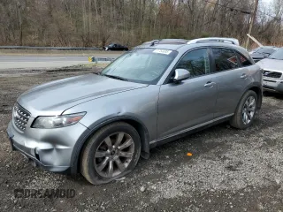 2006 Infiniti FX35 with VIN JNRAS08W16X203230, listed as a Copart auction lot 51753685 with 0 mi miles and Salvage Title. Bid and sale history available at carsss.com. Image 1.
