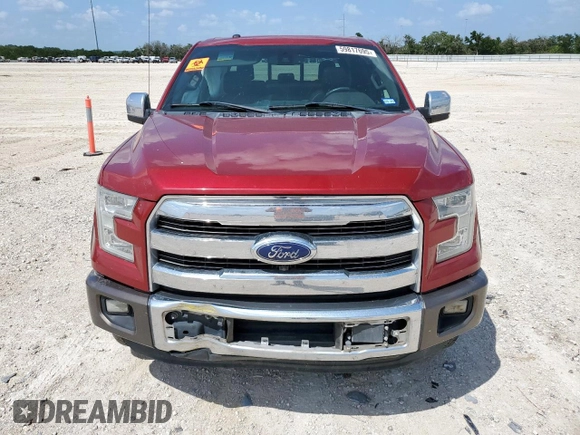 2016 Ford F-150 XL with VIN 1FTEW1CG6GFD19235, listed as a Copart auction lot 59817695 with 154,176 mi miles and Salvage title. Bid and sale history available at DreamBid. Image 5.