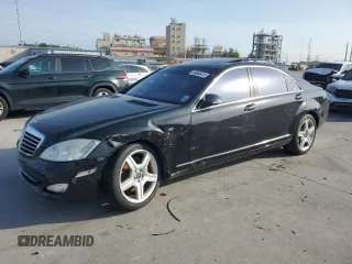 2007 Mercedes-Benz S 550 with VIN WDDNG71X77A024425, listed as a Copart auction lot 59888415 with 124,324 mi miles and Salvage title. Bid and sale history available at DreamBid. Image 1.
