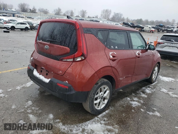 2020 Kia Soul S with VIN KNDJ23AU2L7102171, listed as a Copart auction lot 45152505 with 39,090 mi miles and Salvage Title. Bid and sale history available at carsss.com. Image 3.