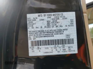 2008 Ford Escape Limited с VIN 1FMCU04198KE83309, выставлен на аукционе Copart как лот 42035635 с пробегом Не указан миль и Списание • Salvage title. История ставок и продаж доступна на DreamBid. Изображение 14.