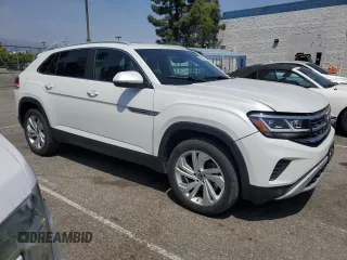 2021 Volkswagen Atlas SEL with VIN 1V2EE2CA1MC228616, listed as a Copart auction lot 54734225 with 46,369 mi miles and Salvage title. Bid and sale history available at DreamBid. Image 4.