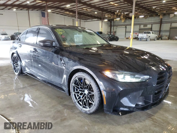 2022 BMW M3 Competition z VIN WBS33AY03NFM95967, wystawiony jako Copart lot #76178354 z przebiegiem 18 208 mil mil oraz Nie do naprawy • Non repairable. Historia ofert i sprzedaży dostępna na DreamBid. Obrazek 4.