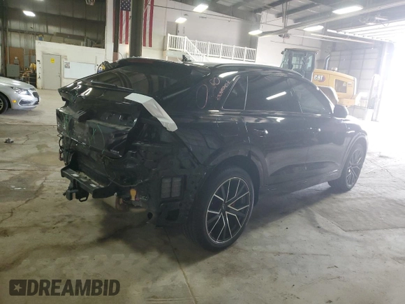 2019 Audi Q8 Prestige with VIN WA1FVAF15KD042994, listed as a Copart auction lot 57137915 with 37,018 mi miles and Salvage title. Bid and sale history available at DreamBid. Image 3.
