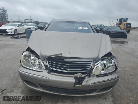 2004 Mercedes-Benz S-Class 4.3L with VIN WDBNG70JX4A398898, listed as a Copart auction lot 71103134 with 0 mi miles and Salvage Title. Bid and sale history available at carsss.com. Image 5.