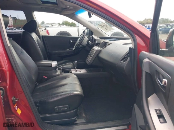 2006 Nissan Murano SL with VIN JN8AZ08W96W507878, listed as a IAAI auction lot 40136394 with 1 mi miles. Bid and sale history available at carsss.com. Image 5.