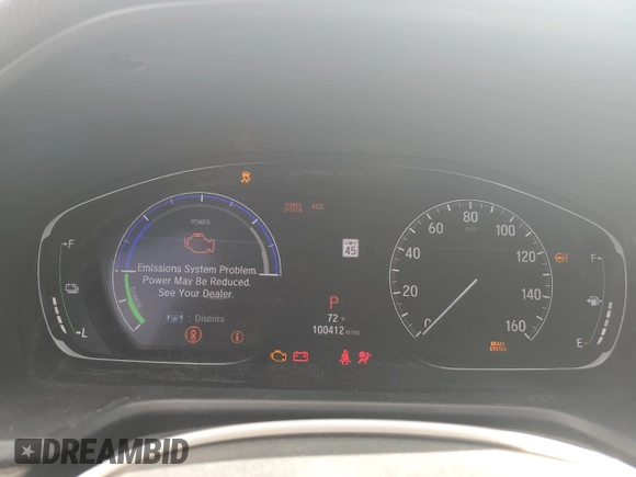 2020 Honda Accord Touring with VIN 1HGCV3F91LA002037, listed as a Copart auction lot 49278465 with 100,412 mi miles and Salvage title. Bid and sale history available at DreamBid. Image 9.