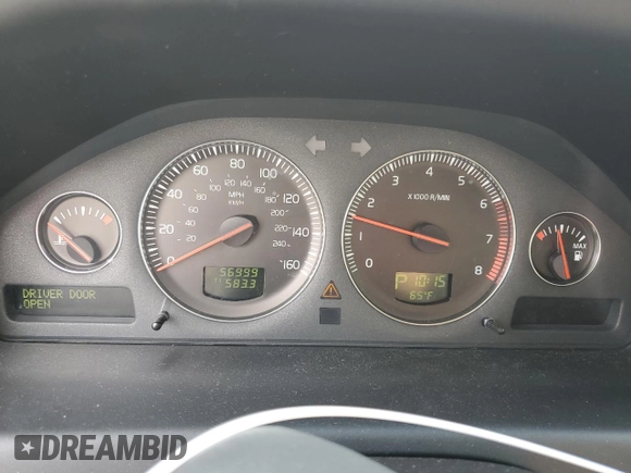 2005 Volvo XC70 z VIN YV1SZ592651181066, wystawiony jako Copart lot #57175915 z przebiegiem 56 999 mil mil oraz Szkoda całkowita • Salvage title. Historia ofert i sprzedaży dostępna na DreamBid. Obrazek 9.