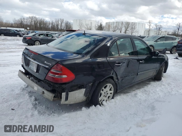 2005 Mercedes-Benz E 320 with VIN WDBUF82J85X169605, listed as a Copart auction lot 47415595 with Not Provided miles and Salvage Title. Bid and sale history available at DreamBid. Image 3.