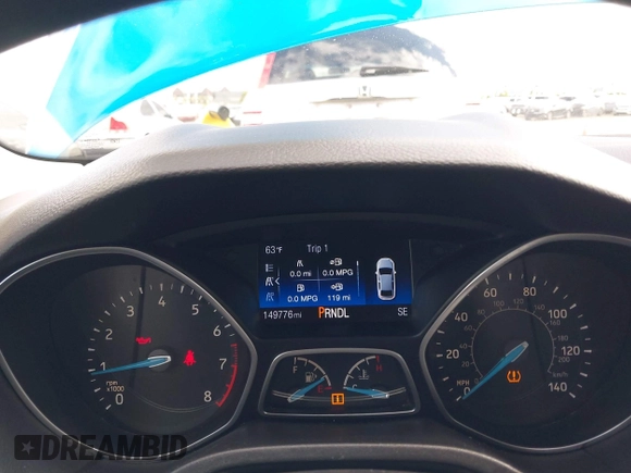 2016 Ford Focus SE with VIN 1FADP3F22GL282910, listed as a IAAI auction lot 42075913 with 149,776 mi miles. Bid and sale history available at carsss.com. Image 6.