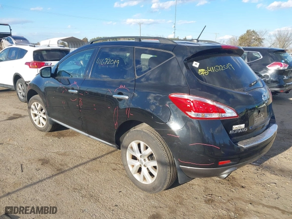 2011 Nissan Murano SV with VIN JN8AZ1MW9BW181392, listed as a IAAI auction lot 41672019 with 114,472 mi miles. Bid and sale history available at carsss.com. Image 3.