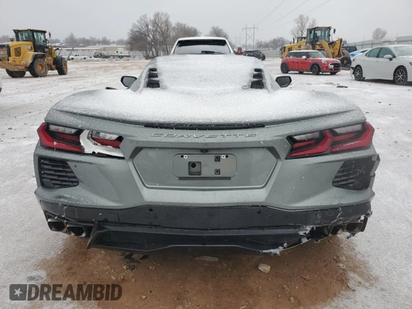 2022 Chevrolet Corvette 1LT with VIN 1G1YA2D49N5100786, listed as a Copart auction lot 44849345 with 10,615 mi miles and Salvage Title. Bid and sale history available at carsss.com. Image 6.