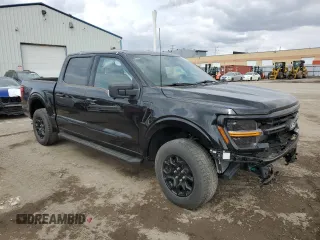 2024 Ford F-150 XLT with VIN 1FTEW3LP8RKD69396, listed as a Copart auction lot 45628915 with 831 mi miles and Salvage Title. Bid and sale history available at carsss.com. Image 4.