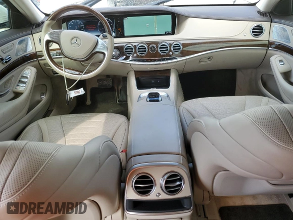 2017 Mercedes-Benz S 550 with VIN WDDUG8FB8HA331053, listed as a Copart auction lot 41588304 with 46,318 mi miles and Salvage Title. Bid and sale history available at carsss.com. Image 8.