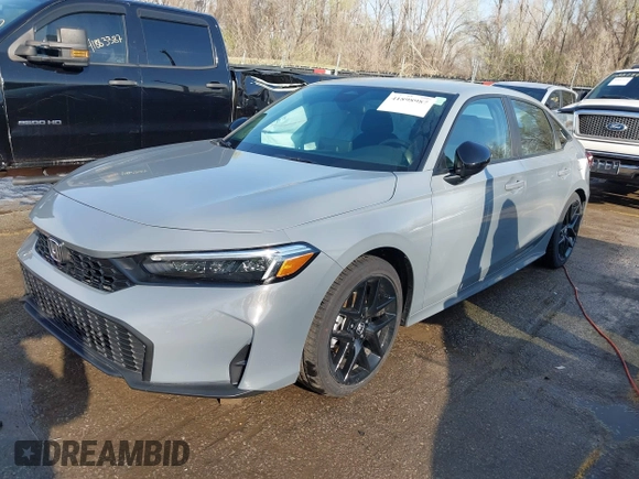 2025 Honda Civic Sport with VIN 2HGFE2F55SH529311, listed as a IAAI auction lot 41898987 with 2,873 mi miles and . Bid and sale history available at DreamBid. Image 17.