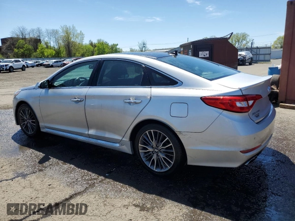 2015 Hyundai Sonata Limited with VIN 5NPE34AF8FH031788, listed as a Copart auction lot 54915995 with 91,722 mi miles and Salvage Title. Bid and sale history available at DreamBid. Image 2.